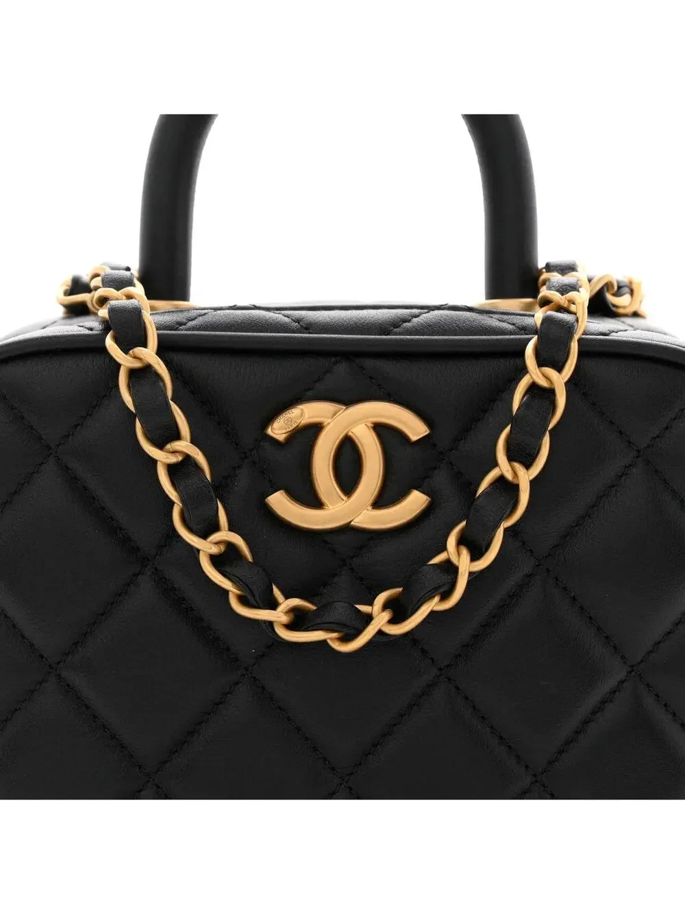 Chanel Lambskin Quilted Top Handle Mini #291058C50B